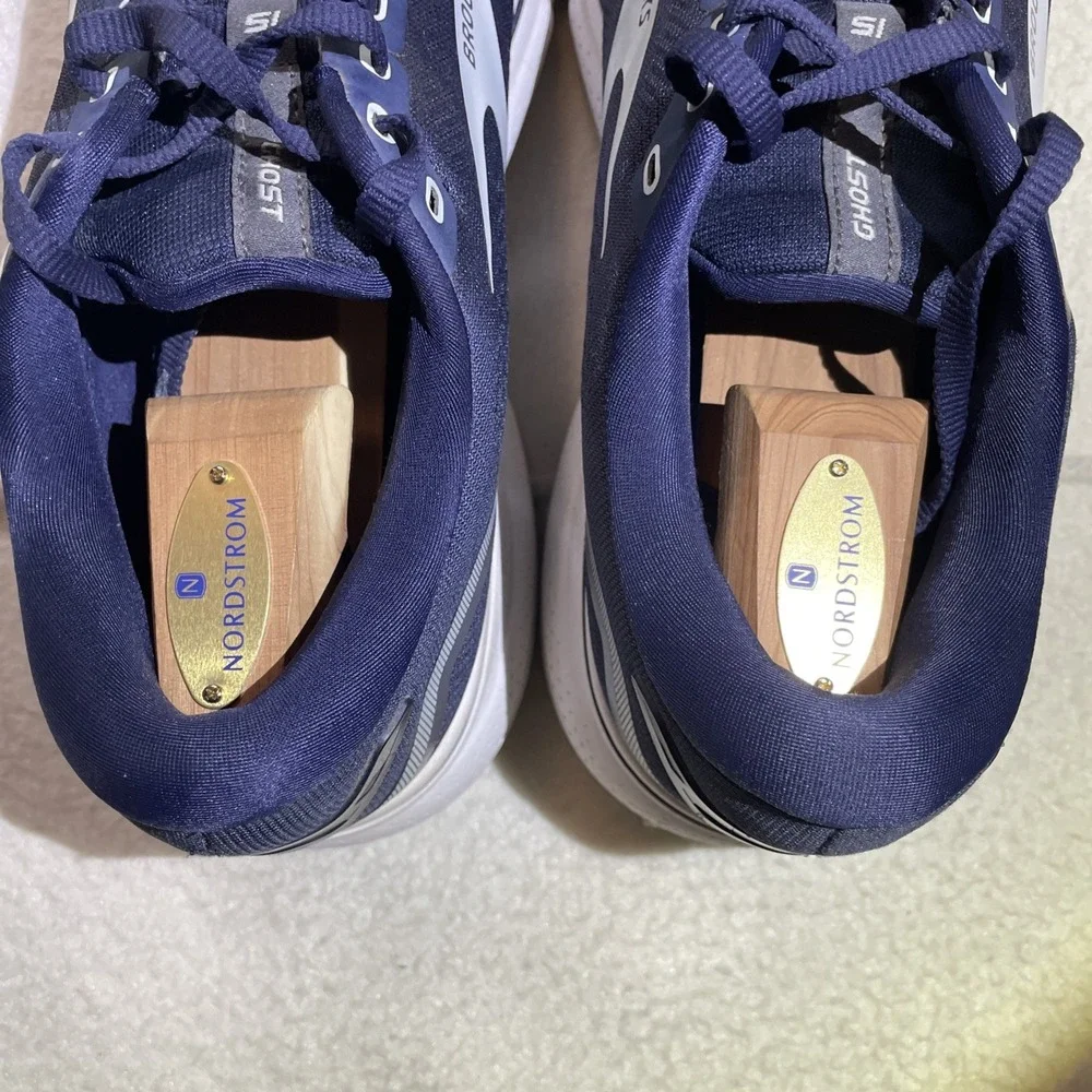Brooks Ghost‎ 15 Running Shoes Men's Size 12 Blue Athletic Sneakers